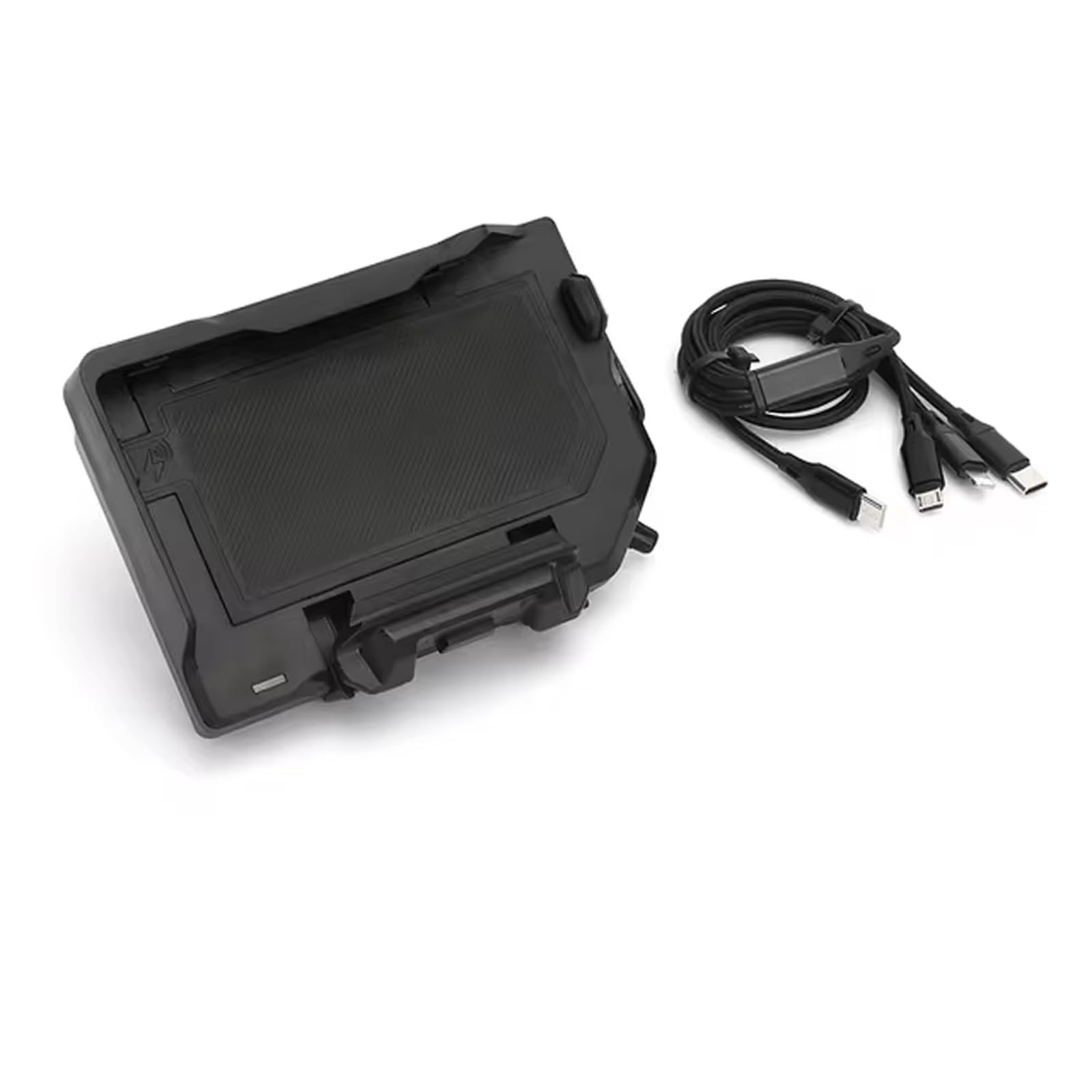 Motorrad Navigationshalterung Für C400GT Für R1150RT Für S1000XR Motorrad Drahtlose Lade GPS Telefon Halter Navigation Halterung(Wireless- Black Line) von WINVOX
