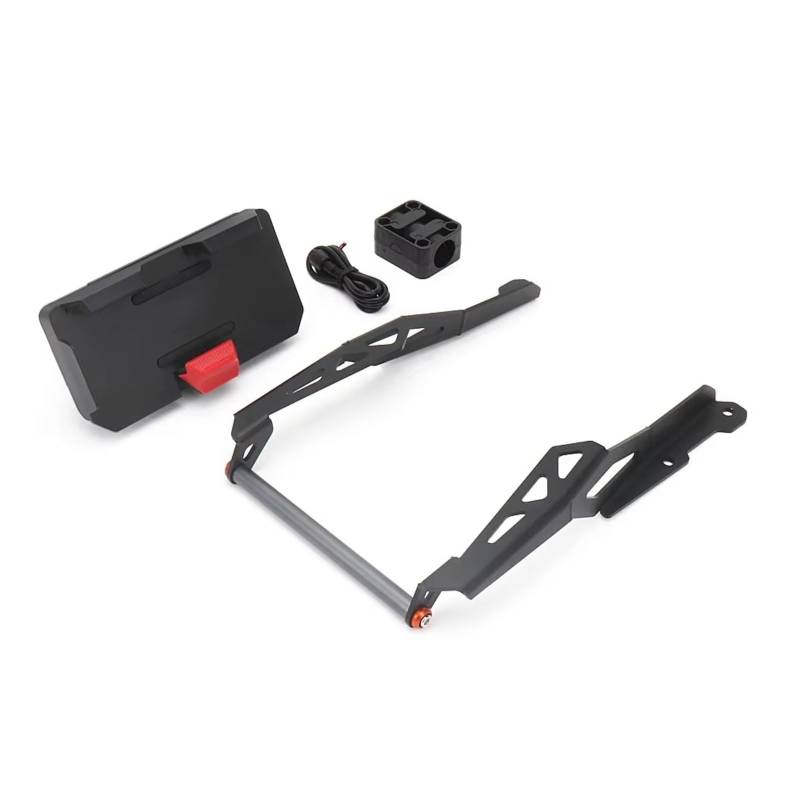 Motorrad Navigationshalterung Für CFMOTO 800MT 2023 Motorradzubehör Telefonhalter Unterstützung GPS-Navigationshalterung 12/22mm(Set - 12MM) von WINVOX