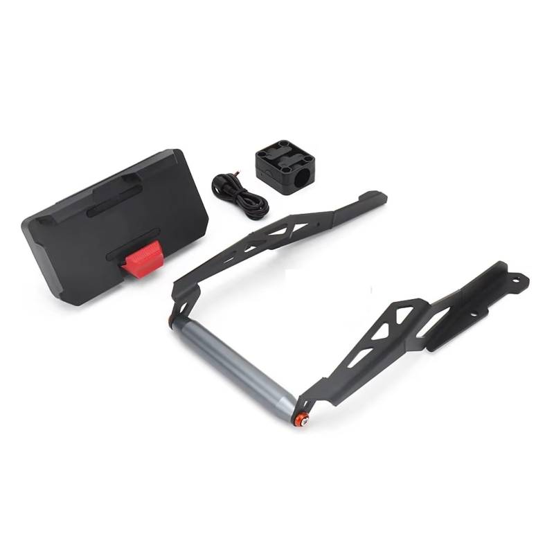Motorrad Navigationshalterung Für CFMOTO 800MT 2023 Motorradzubehör Telefonhalter Unterstützung GPS-Navigationshalterung 12/22mm(Set - 22MM) von WINVOX