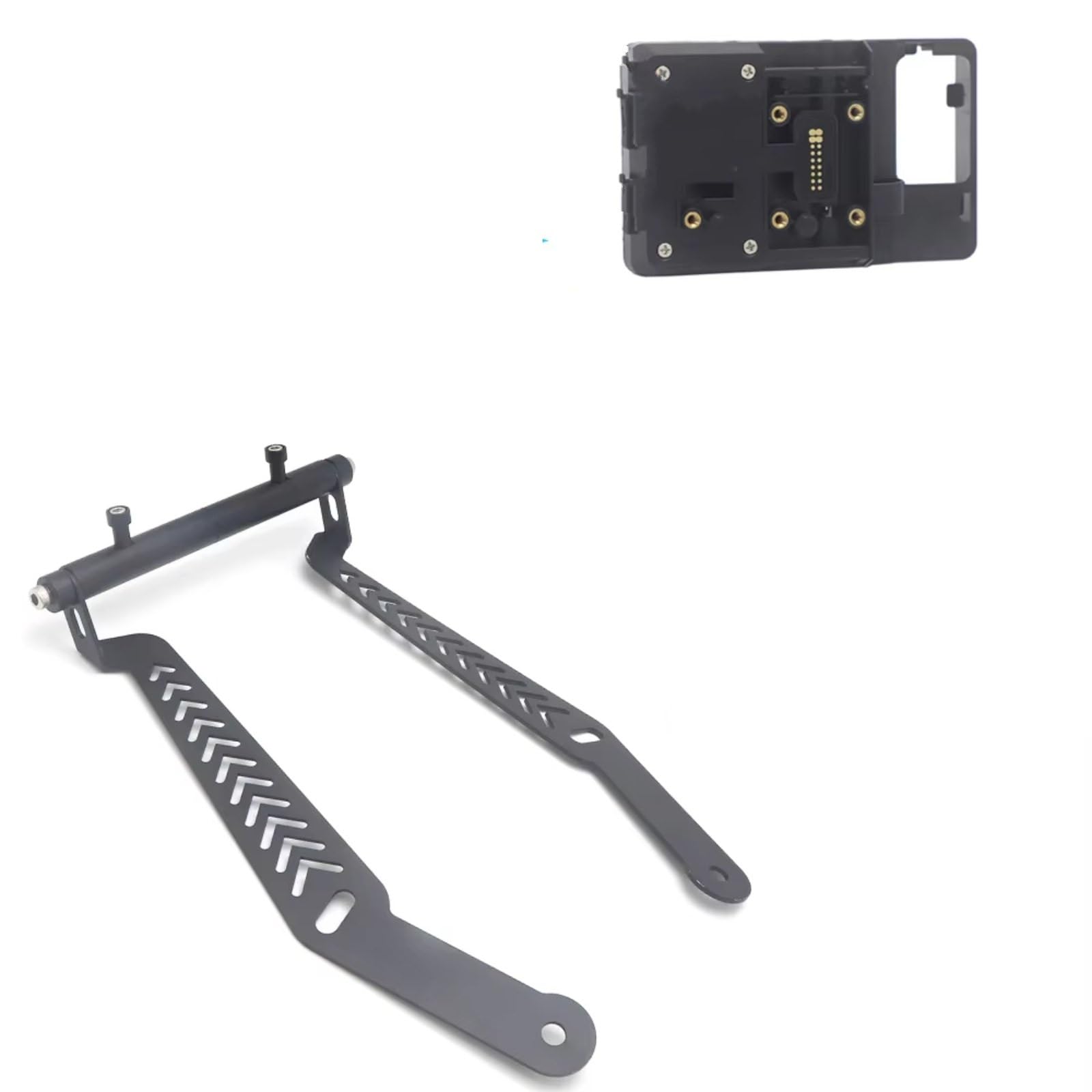 Motorrad Navigationshalterung Für Cyclone RT3 Erweiterungsständer Multifunktions-Querlatte Telefon-GPS-Halterung Navigationshalterung USB Wireless Charging(22mm Wireless Stand) von WINVOX
