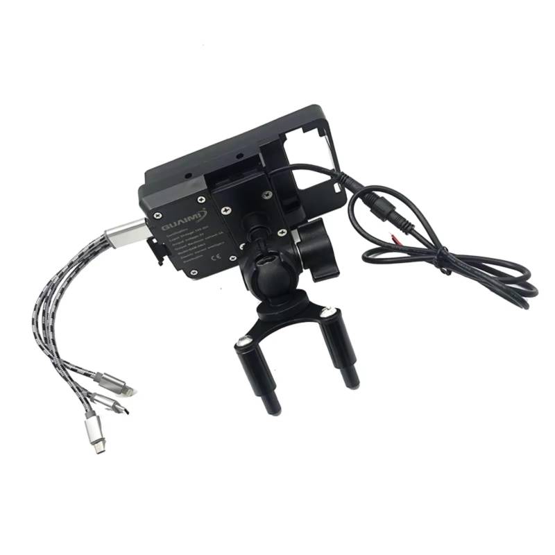 Motorrad Navigationshalterung Für Ducati 899 959 1199 1299 Für Panigale 2012-2018 2017 Motorrad USB Handy Ladegerät Ständer Halter GPS Navigation Halterung(USB Mobile Phone) von WINVOX