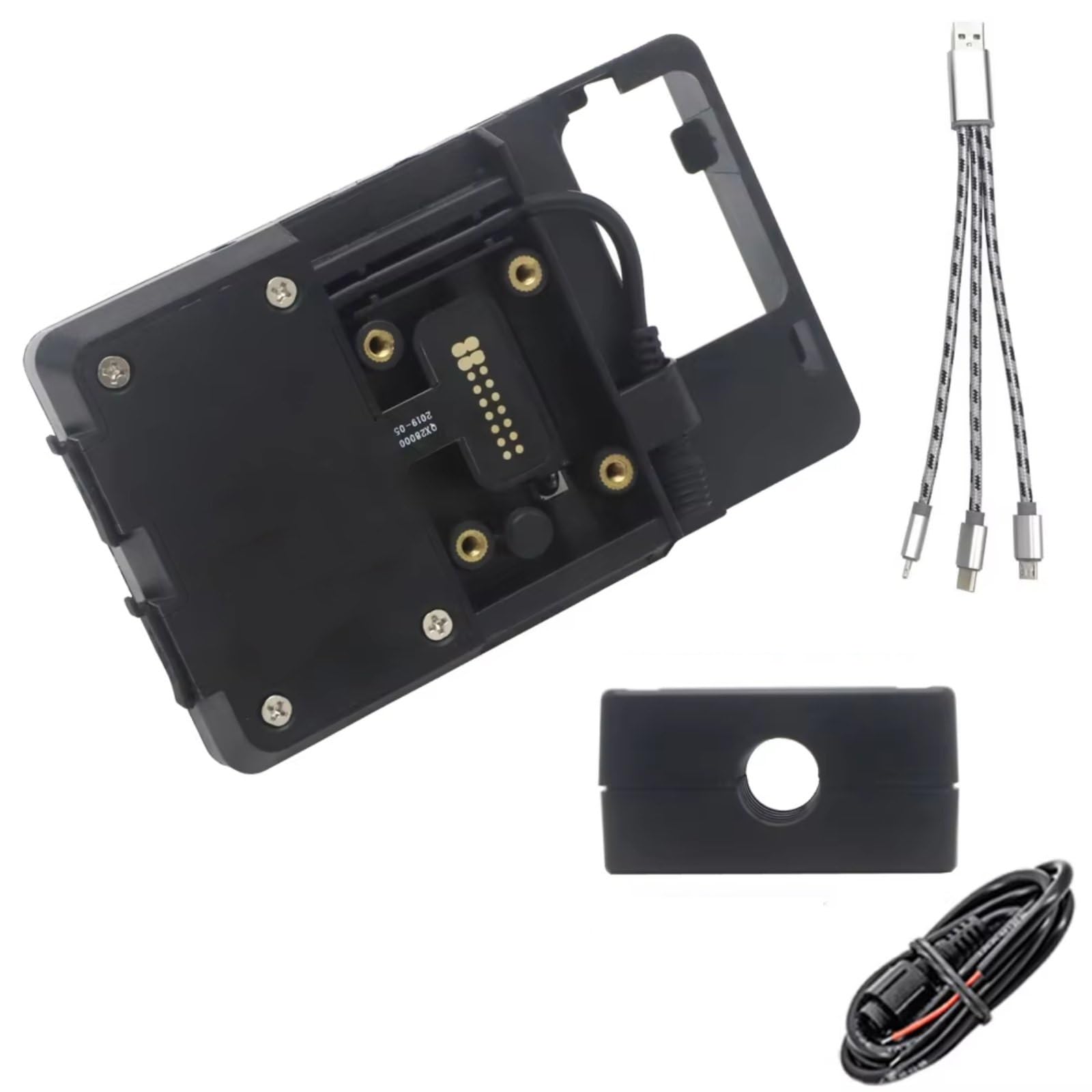 Motorrad Navigationshalterung Für Ducati Für MULTISTRADA Für ENDURO1200 950 1200S 2015-2017 Adapter Halter Drahtlose Lade Navigation Halterung Stehen(USB 12mm Clip) von WINVOX