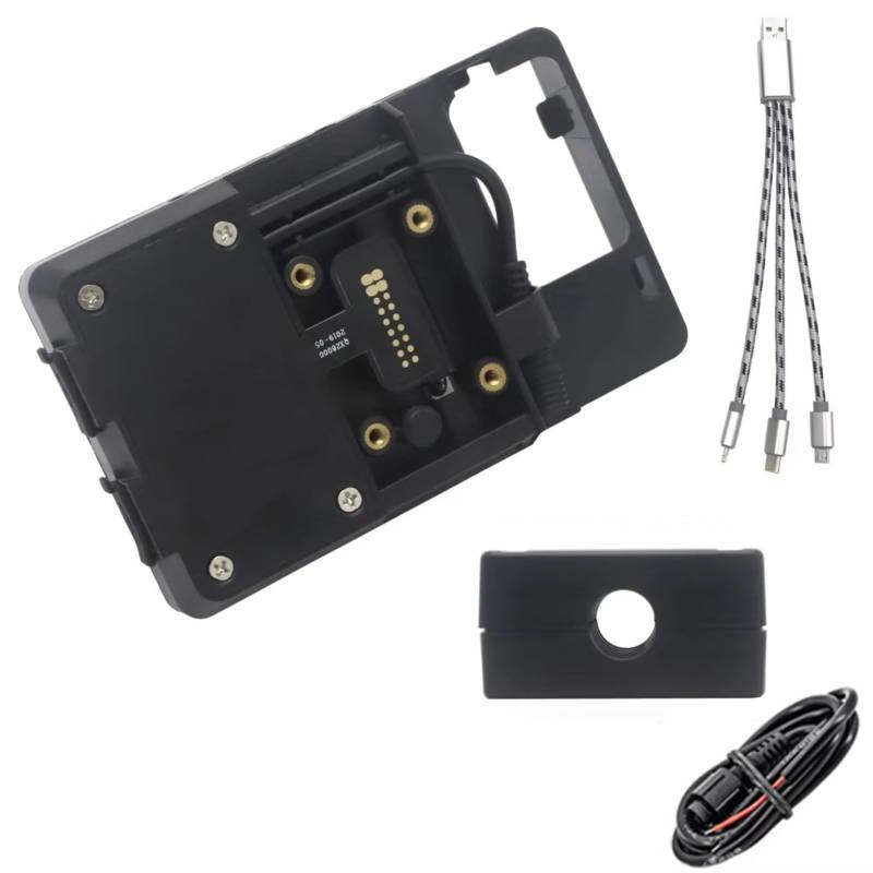 Motorrad Navigationshalterung Für Ducati Für MULTISTRADA Für ENDURO1200 950 1200S 2015-2017 Adapter Halter Drahtlose Lade Navigation Halterung Stehen(USB 12mm Clip) von WINVOX