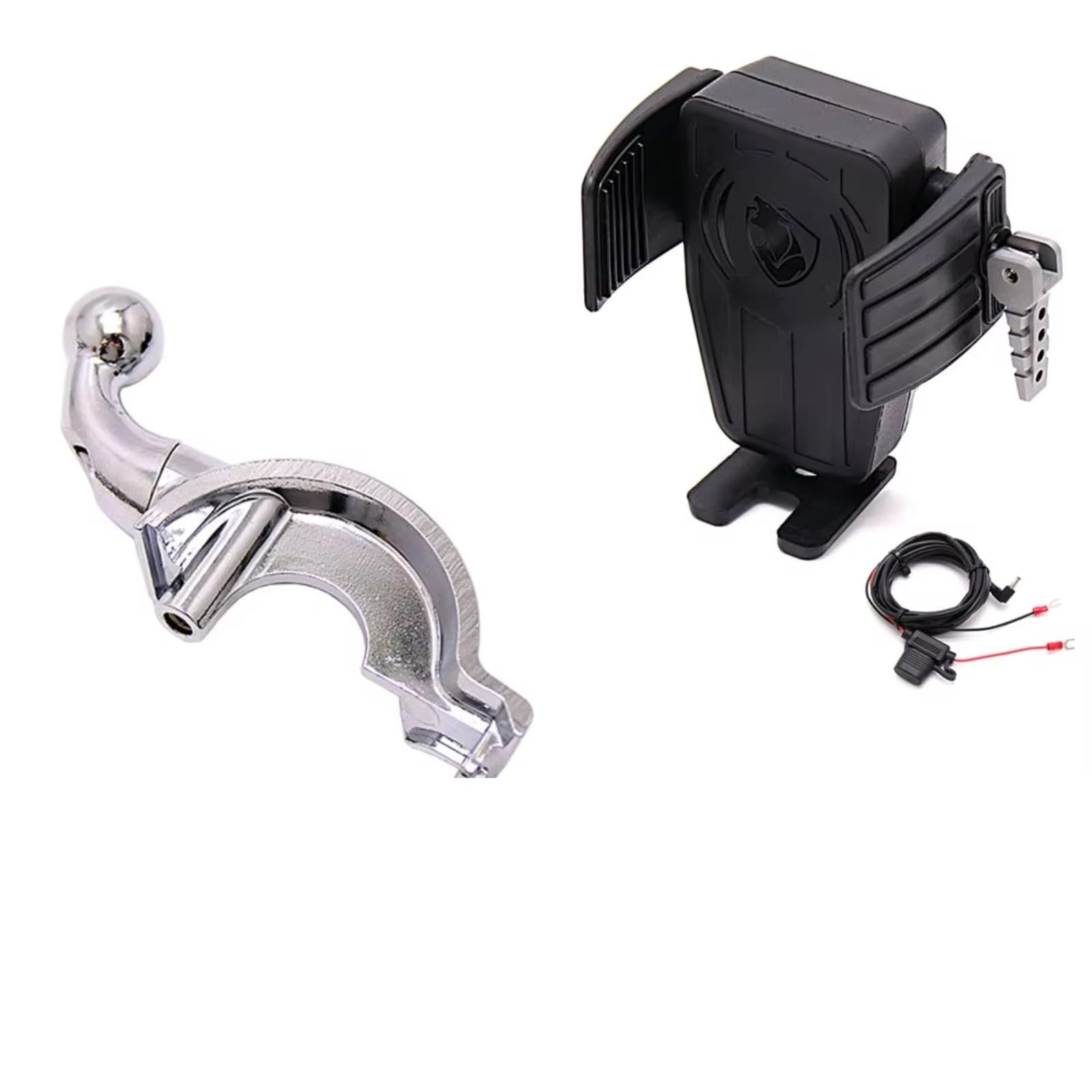 Motorrad Navigationshalterung Für Goldwing GL 1800 F6B GL1800 Für DCT 2018-2021 Motorrad GPS Telefon Halter Drahtlose Lade Navigation Halterung(AB) von WINVOX