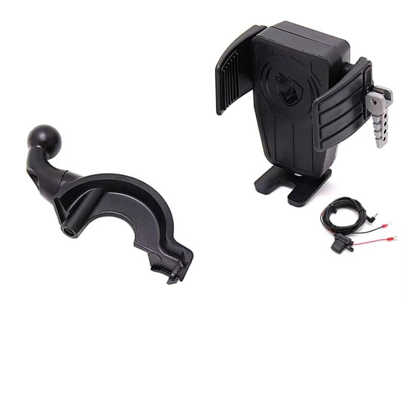 Motorrad Navigationshalterung Für Goldwing GL 1800 F6B GL1800 Für DCT 2018-2021 Motorrad GPS Telefon Halter Drahtlose Lade Navigation Halterung(AC) von WINVOX