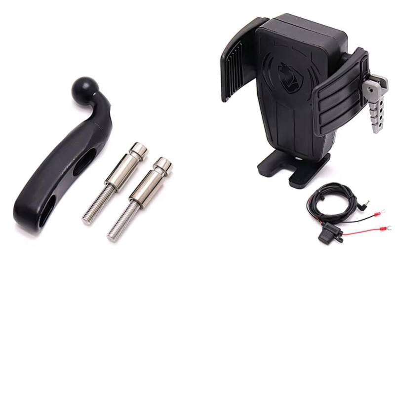 Motorrad Navigationshalterung Für Goldwing GL 1800 F6B GL1800 Für DCT 2018-2021 Motorrad GPS Telefon Halter Drahtlose Lade Navigation Halterung(AE) von WINVOX