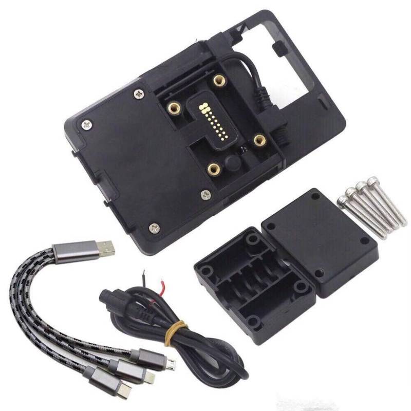 Motorrad Navigationshalterung Für R 1200 RT R1200RT (-2009) GPS Navigator USB Lade Telefon Halter Navigation Halterung Motorrad(A) von WINVOX