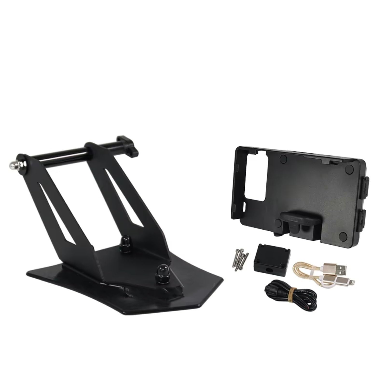 Motorrad Navigationshalterung Für R 1250 RT R1250RT 2021- Motorrad Navigation Gerät Träger Smartphone Halterung Instrument Oberen GPS Montieren(USB Charging Version) von WINVOX