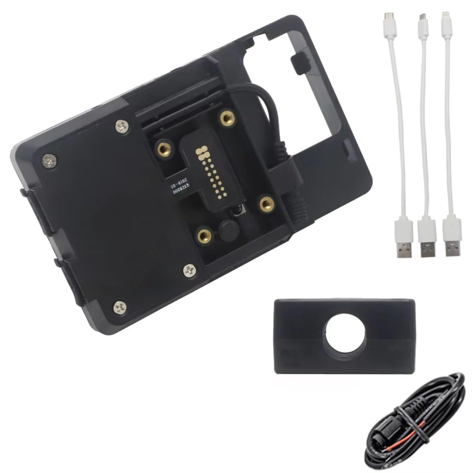 Motorrad Navigationshalterung Für R1200GS LC Für Abenteuer S1000XR R1200RS R1200R Motorrad Drahtlose Ladegerät Handy Halter Stehen USB Navigation Halterung(USB 16mm Clip) von WINVOX
