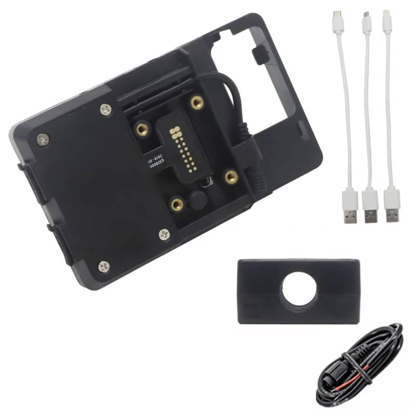 Motorrad Navigationshalterung Für R1200GS LC Für Abenteuer S1000XR R1200RS R1200R Motorrad Drahtlose Ladegerät Handy Halter Stehen USB Navigation Halterung(USB 16mm Clip) von WINVOX
