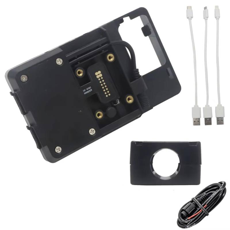 Motorrad Navigationshalterung Für R1200GS LC Für Abenteuer S1000XR R1200RS R1200R Motorrad Drahtlose Ladegerät Handy Halter Stehen USB Navigation Halterung(USB 22mm Clip) von WINVOX