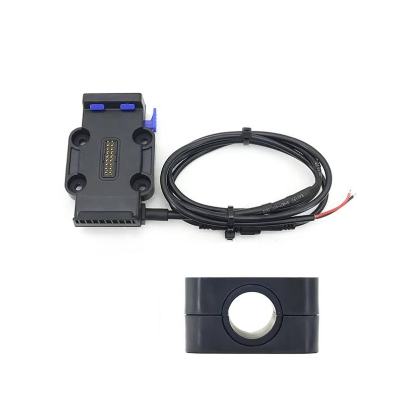 Motorrad Navigationshalterung Für R1250GS F900XR R18 Motorrad Drahtlose Lade 12mm 16mm 22mm Querlatte Roll Bar Telefon Navigation Halterung Basis(Blue Base 16mm) von WINVOX