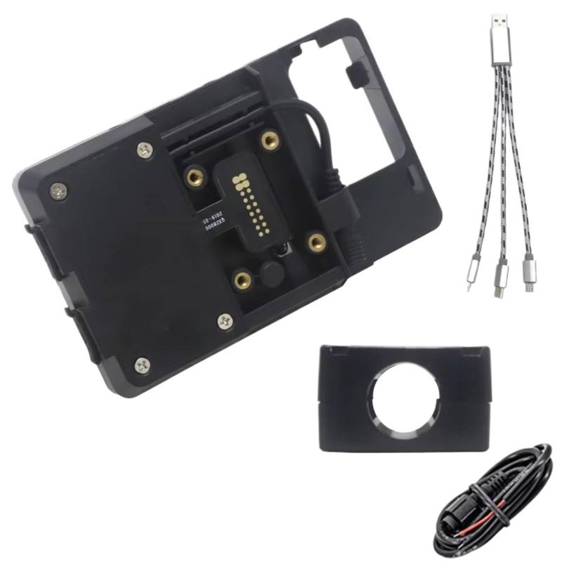 Motorrad Navigationshalterung Für SYM Für MAXSYM TL 500 TL500 2020 Motorrad Vorne Handy GPS Halterung Navigation Halterung USB Und Drahtlose Ladestation(USB 22mm Clip) von WINVOX