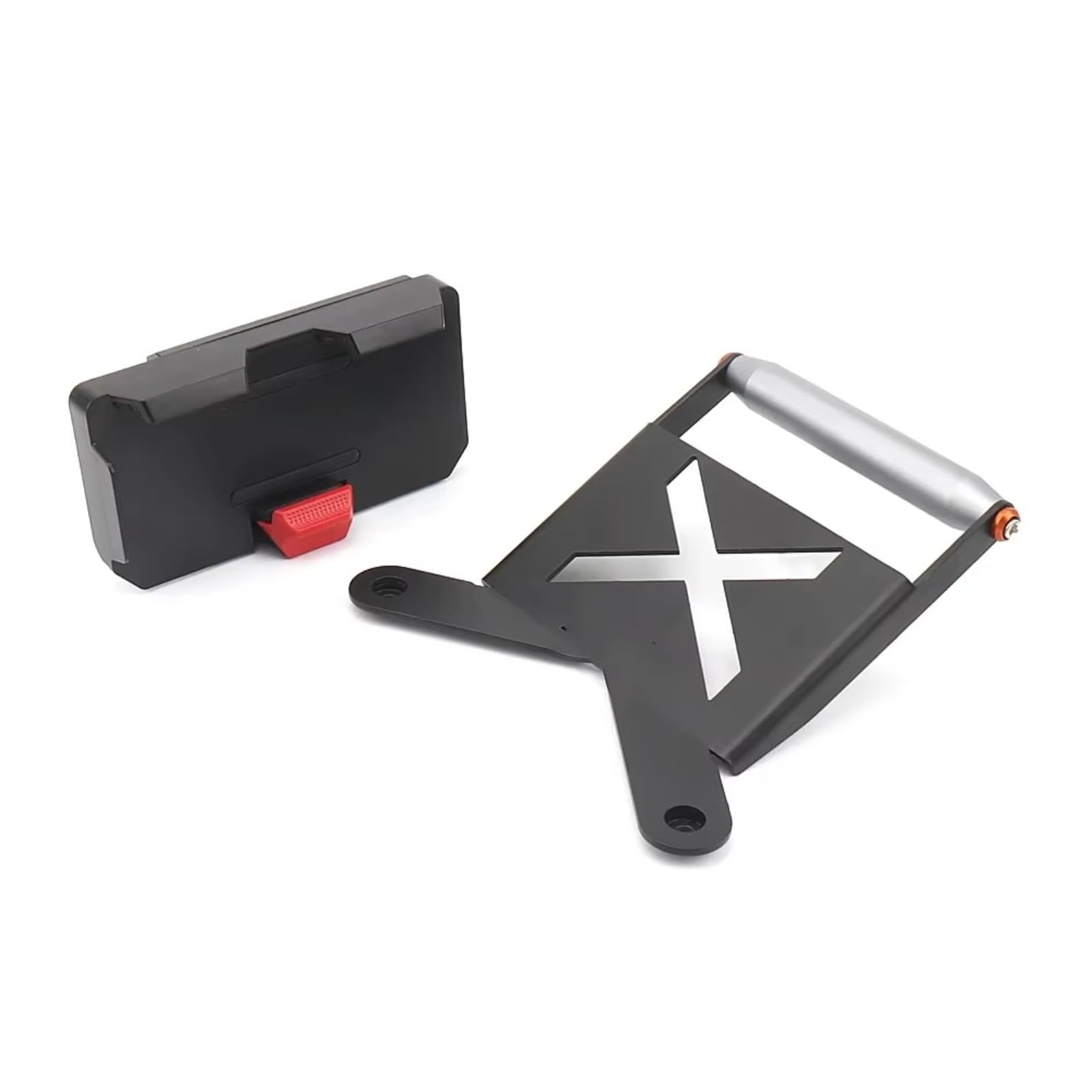 Motorrad Navigationshalterung Für XMAX300 2023 Motorrad Navigation Halterung GPS Montieren 22MM Gerät Anzupassen Halter(A Set) von WINVOX