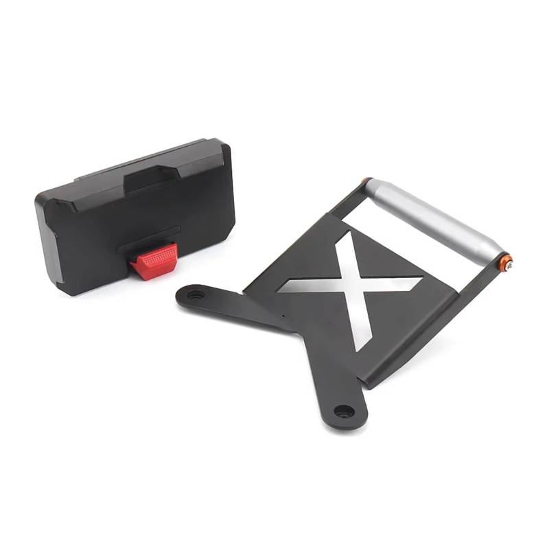 Motorrad Navigationshalterung Für XMAX300 2023 Motorrad Navigation Halterung GPS Montieren 22MM Gerät Anzupassen Halter(A Set) von WINVOX