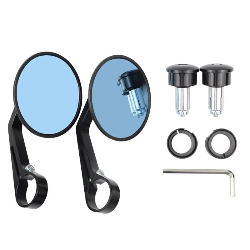 Motorrad Spiegel Für Royal Für Enfield Für Super Für Meteor 650 CNC Aluminium Motorrad Lenkerendenspiegel Universal Rückspiegel 7/8" 22mm Motorrad Rückspiegel von WINVOX
