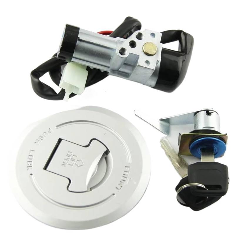 Motorrad Zündschlüsselschalter Für CBF125 2009 2010-2013 35010-KWF-950 Motorrad Sitz Lock Key Set Fuel Gas Cap Kit Zündung Schalter Zündschloss von WINVOX