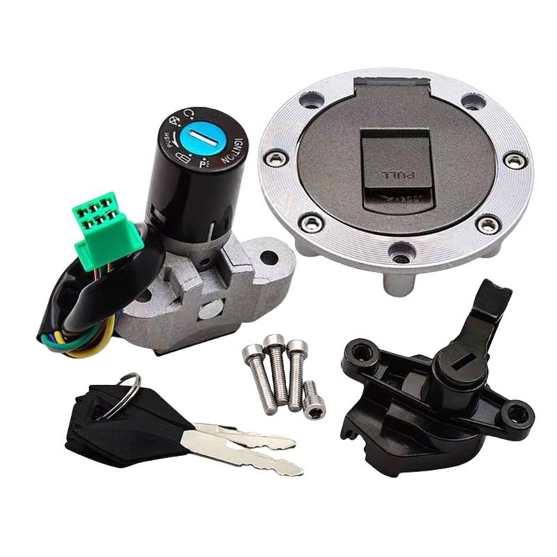 Motorrad Zündschlüsselschalter Für CFMOTO Für CF Moto CF150-2A 2B 2C CF 150-2A -2B -2C CF150 Motorrad Kraftstoff Gas Kappe Zündung Schalter Sitz Lock Key Kit Zündschloss(1 Satz) von WINVOX