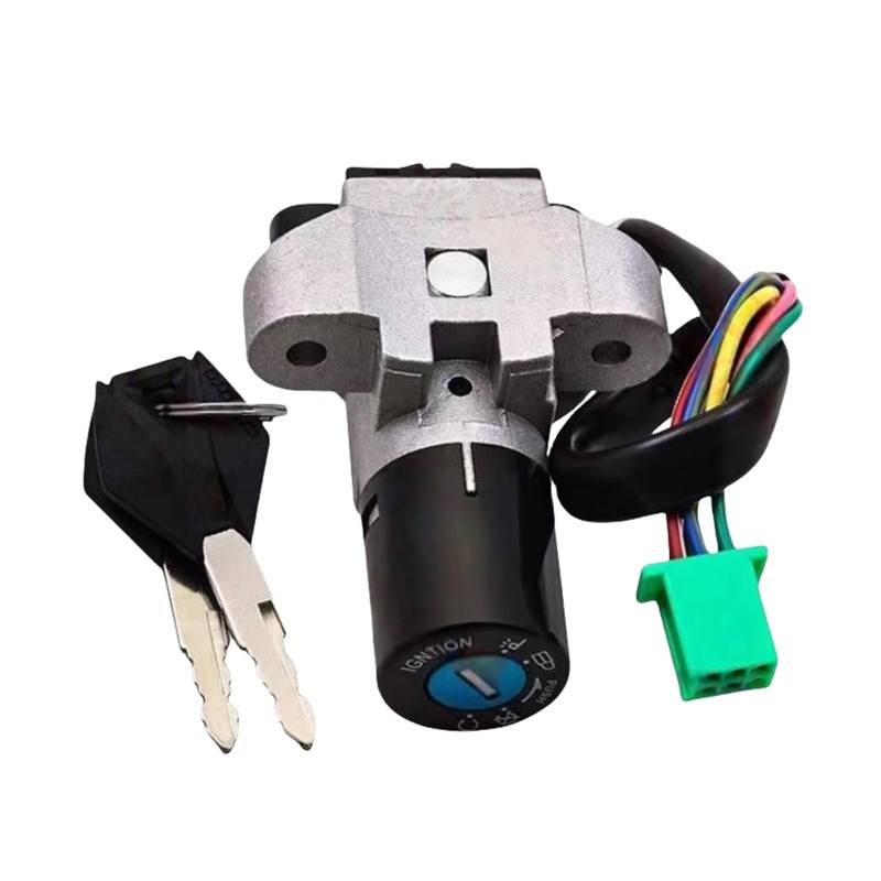 Motorrad Zündschlüsselschalter Für CFMOTO Für CF Moto CF150-2A 2B 2C CF 150-2A -2B -2C CF150 Motorrad Kraftstoff Gas Kappe Zündung Schalter Sitz Lock Key Kit Zündschloss(Electric Door Lock) von WINVOX