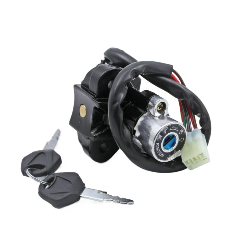 Motorrad Zündschlüsselschalter Für GSX650F 2008-2011 Für GSX650 Für GSX1250FA 2010-2011 Motorrad Zündung Kraftstoff Gas Tankdeckel Abdeckung Sitz Schloss Set Zündschloss(Ignition Lock) von WINVOX