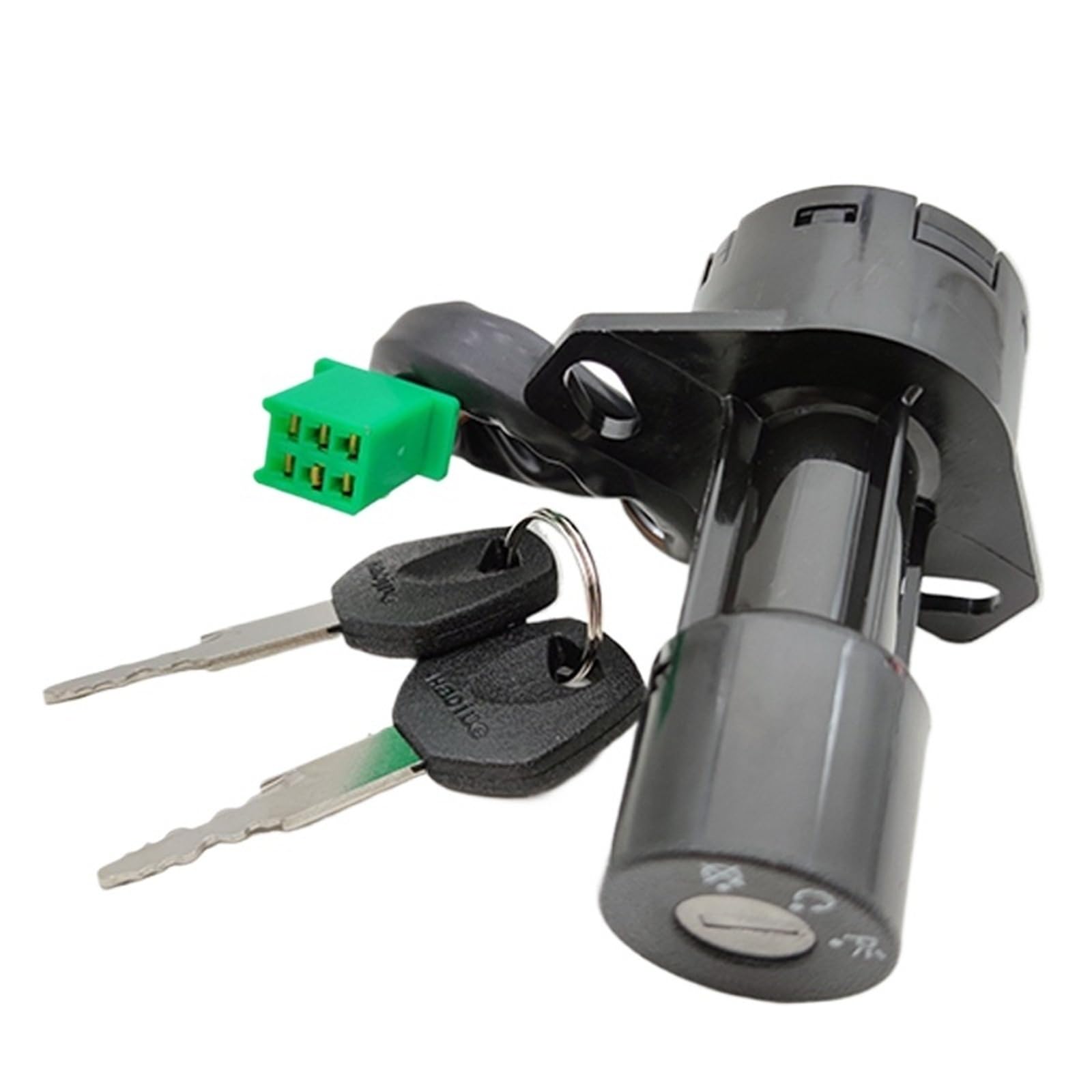 Motorrad Zündschlüsselschalter Für Suzuki 4Draht 6 Draht Tankdeckel Abdeckung Schlösser Motorrad Zündschlüssel Set Zündschloss(Switch 4 Wires) von WINVOX