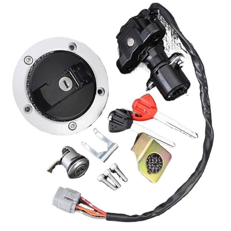 Motorrad Zündschlüsselschalter Für Suzuki Für GSXR600 Für GSXR750 2006-2018 Für GSXR1000 2005-2018 Für GSX-R Für GSXR 600 750 1000 Zündschalter Tankdeckel Sitzschloss Zündschloss von WINVOX