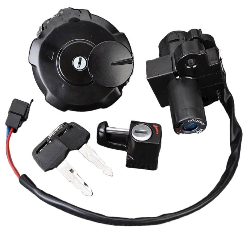 Motorrad Zündschlüsselschalter Für XR650 Für XR650L 1993-2017 35010-MY6-680 35010-MY6-L40 Zündschloss Tankdeckel Sitzschloss Schlüsselsatz Zündschloss von WINVOX