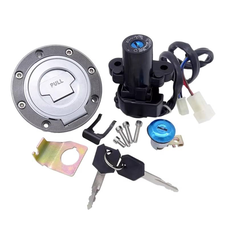 Motorrad Zündschlüsselschalter Für YZF R1 R6 2001 2002 2003 2004 2005 2006 2007 2008 2009 2010-20111 Set Motorrad Lgnition Schalter Tankdeckel Sitz Schloss Zündschloss von WINVOX