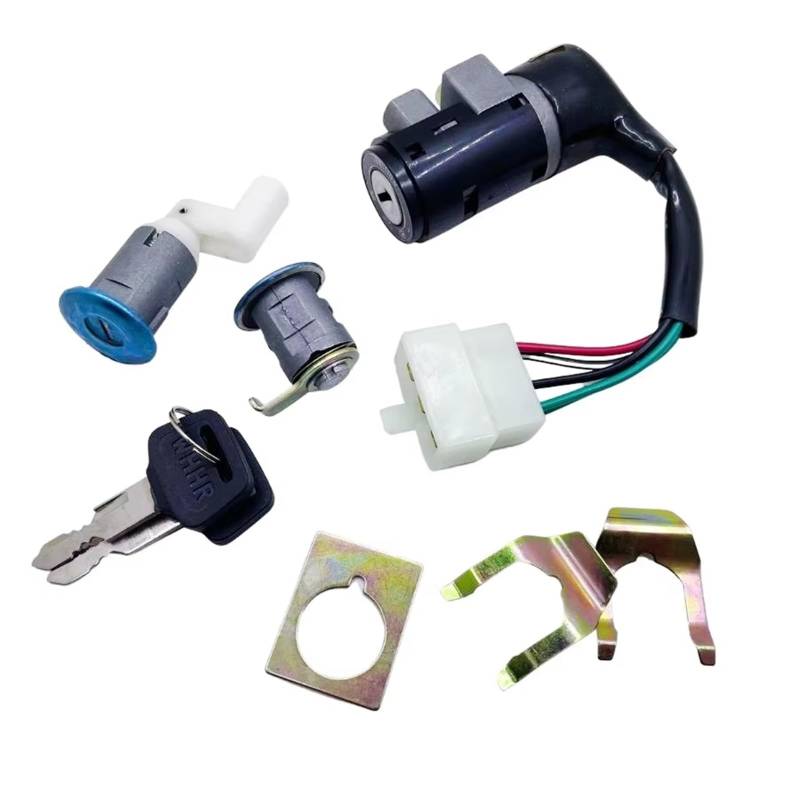 Motorrad Zündschlüsselschalter Für ZX50 Für Dio 50 AF27 AF28 1 Set 5 PIN Motorrad Power Tür Volle Lock Roller Motor Starter Schalter Zündschloss von WINVOX