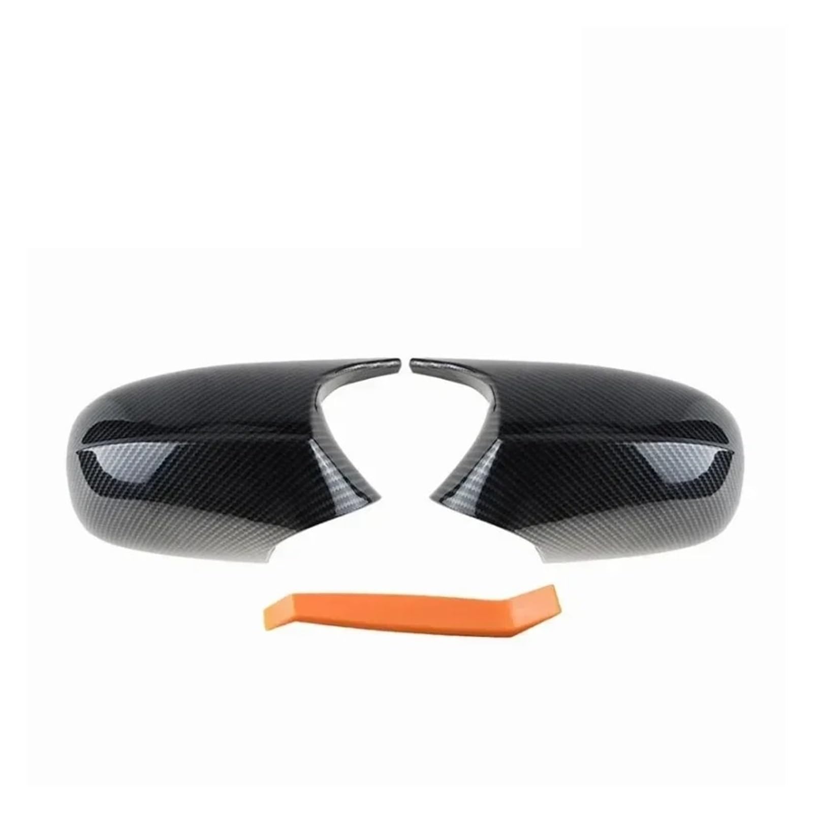 Spiegelkappen Für 1 3 Serie E87 E81 E82 E90 E91 E92 E93 51167205292 51167135098 Rückspiegel Glas Abdeckung Kappe ABS Paste Außenspiegelkappen(Carbon Fiber) von WINVOX