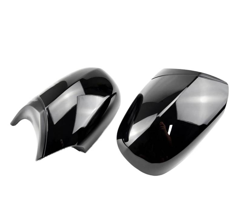 Spiegelkappen Für 1 3er E87 E81 E82 E90 E91 E92 E93 Rückansicht Seitenkofferverkleidung Auto Rückspiegelabdeckung 1 Paar Außenspiegelkappen(Bright black a) von WINVOX