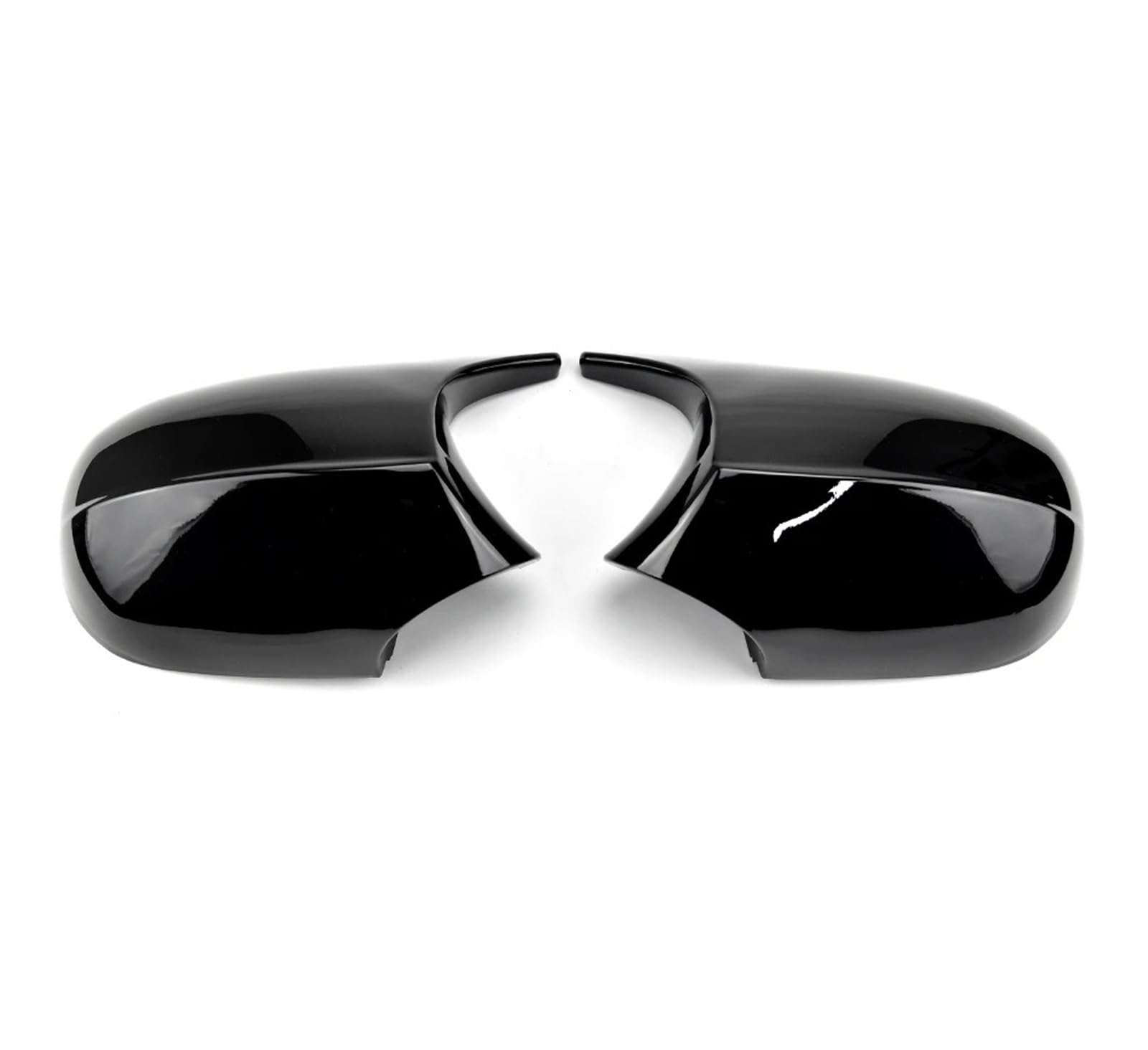 Spiegelkappen Für 1 3er E87 E81 E82 E90 E91 E92 E93 Rückansicht Seitenkofferverkleidung Auto Rückspiegelabdeckung 1 Paar Außenspiegelkappen(Bright black d) von WINVOX
