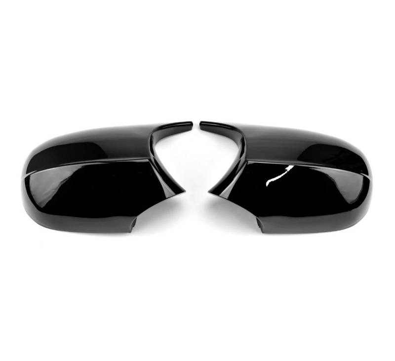 Spiegelkappen Für 1 3er E87 E81 E82 E90 E91 E92 E93 Rückansicht Seitenkofferverkleidung Auto Rückspiegelabdeckung 1 Paar Außenspiegelkappen(Bright black d) von WINVOX