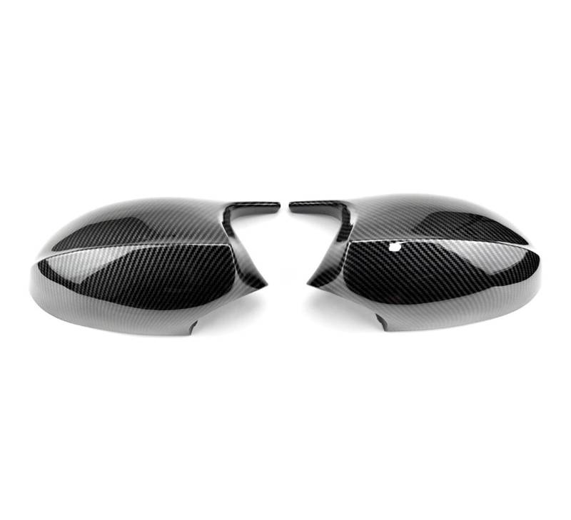 Spiegelkappen Für 1 3er E87 E81 E82 E90 E91 E92 E93 Rückansicht Seitenkofferverkleidung Auto Rückspiegelabdeckung 1 Paar Außenspiegelkappen(Carbon Fiber c) von WINVOX