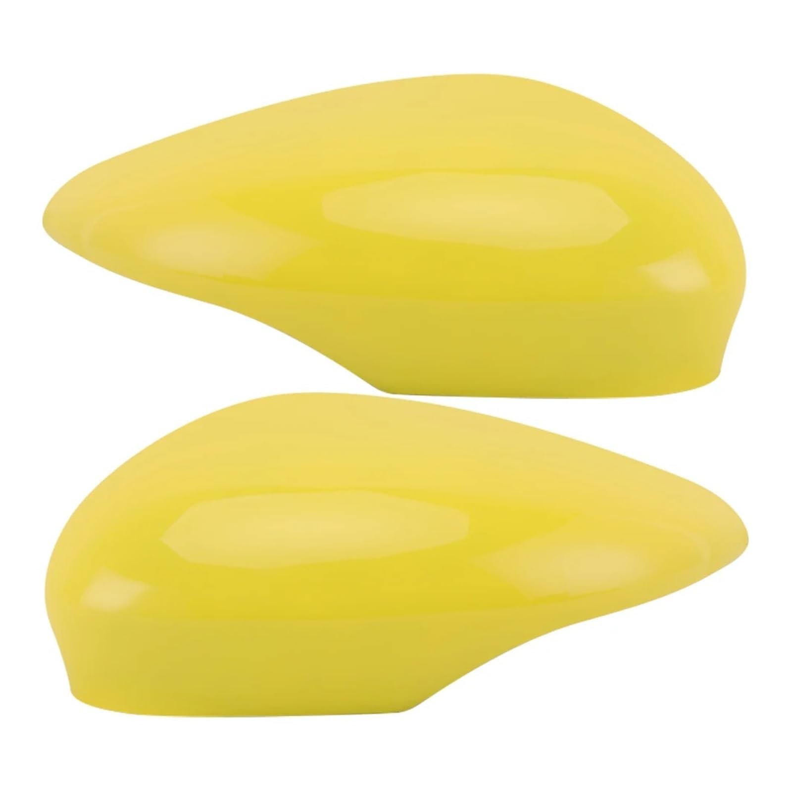 Spiegelkappen Für Ford Für Fiesta MK7 2009 2010 2011 2012 2013 2014 2015 2016 2017 Autolackierte Seitentürspiegel-Abdeckkappen Außenspiegelkappen(Yellow 1 pair) von WINVOX