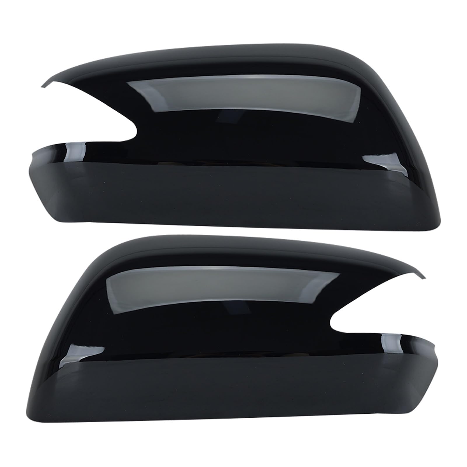 Spiegelkappen Für Jazz Für Fit 2009 2010 2011 2012 2013 2014 Auto Rückspiegel Abdeckungen Shell Gehäuse Kappen Außenspiegelkappen(Black Pair) von WINVOX