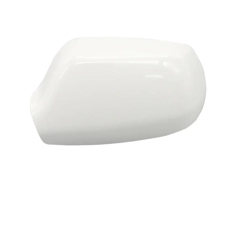 Spiegelkappen Für Mazda 3 Für Axela BK 2003-2009 Lackiertes Auto Rückspiegelabdeckung Shell Gehäuse Flügel Seitenspiegelkappe Außenspiegelkappen(White LH) von WINVOX