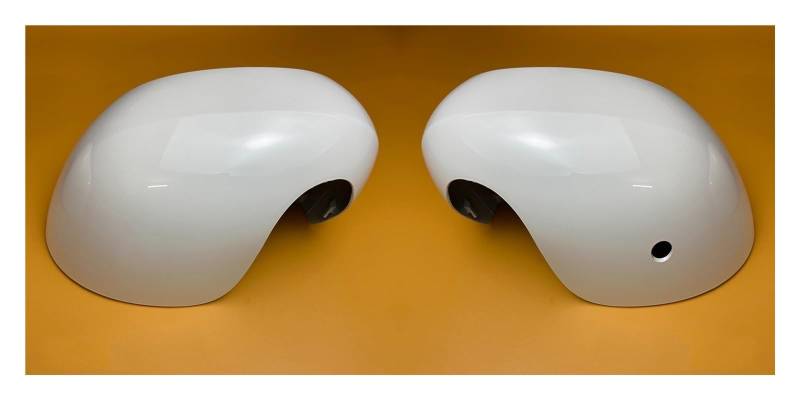 Spiegelkappen Für Mini Für Cooper F54 F55 F56 F57 F60 2020-2024 Auto Links Rechts Hinten Spiegel Abdeckung Shell Cap Gehäuse Außenspiegelkappen(White a pair) von WINVOX