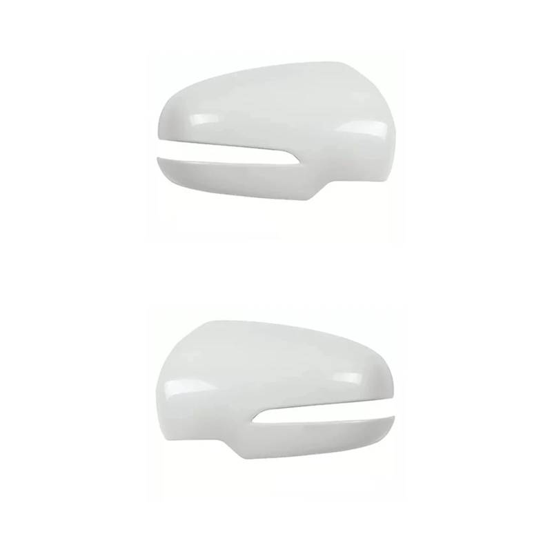 Spiegelkappen Für Suzuki Für Vitara SX4 Für S-Cross 2015-2019 Auto Links Rechts Seite Flügel Hinten Spiegel Abdeckung Fall Kappe Shell Außenspiegelkappen(White a pair) von WINVOX