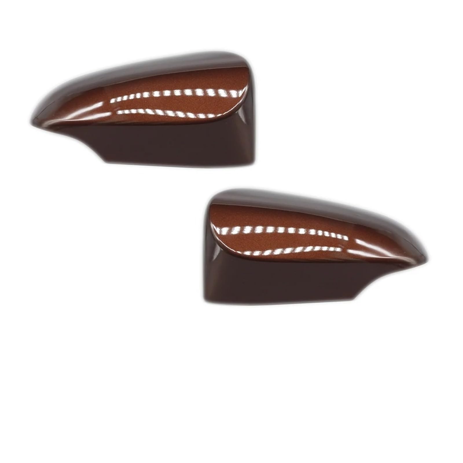 Spiegelkappen Für Toyota Für Yaris 2012-2019 Spiegelkappe Rückspiegelschale Abdeckung Gehäuse Flügelseitenspiegel 2 Stück Außenspiegelkappen(Brown LH RH) von WINVOX