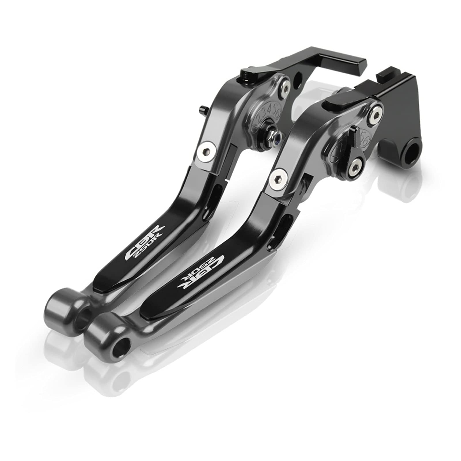 WINVOX Bremshebel und Kupplung Replacement for Hon Da CBR250R CBR 250R CBR 250 R 2011-2013 2012 CNC-Aluminium-Motorradzubehör Das Ausziehbare Bremskupplungshebel Faltet(J1O) von WINVOX
