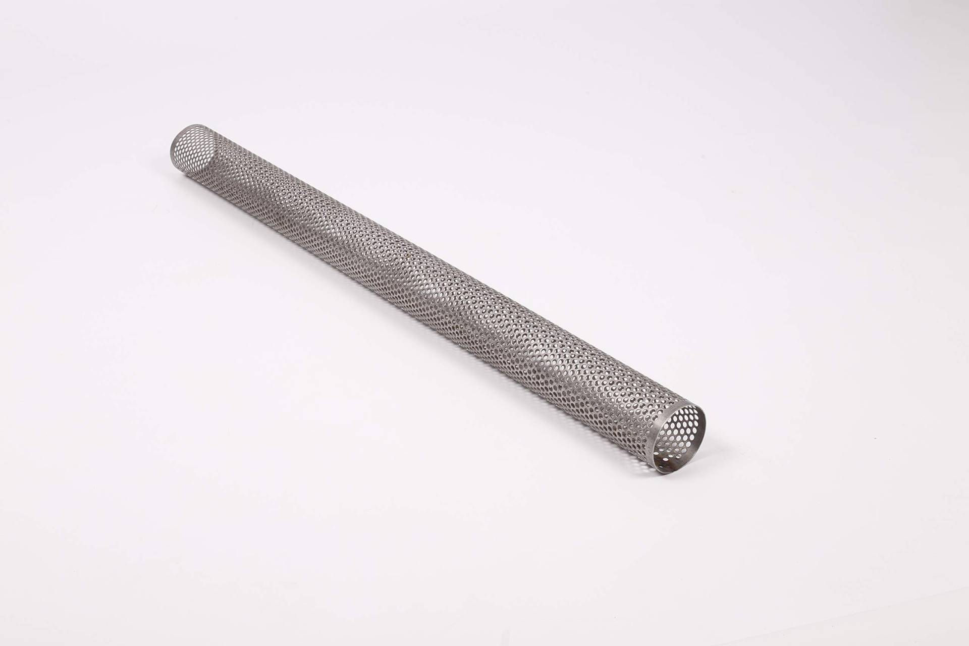 Rund Rohr Auspuff GELOCHT EDELSTAHL Ø 70 bis 101,6mm Länge=1000mm V2A Absorber Schalldämpfer (Edelstahl V2A, 80x1,5mm) von WIT