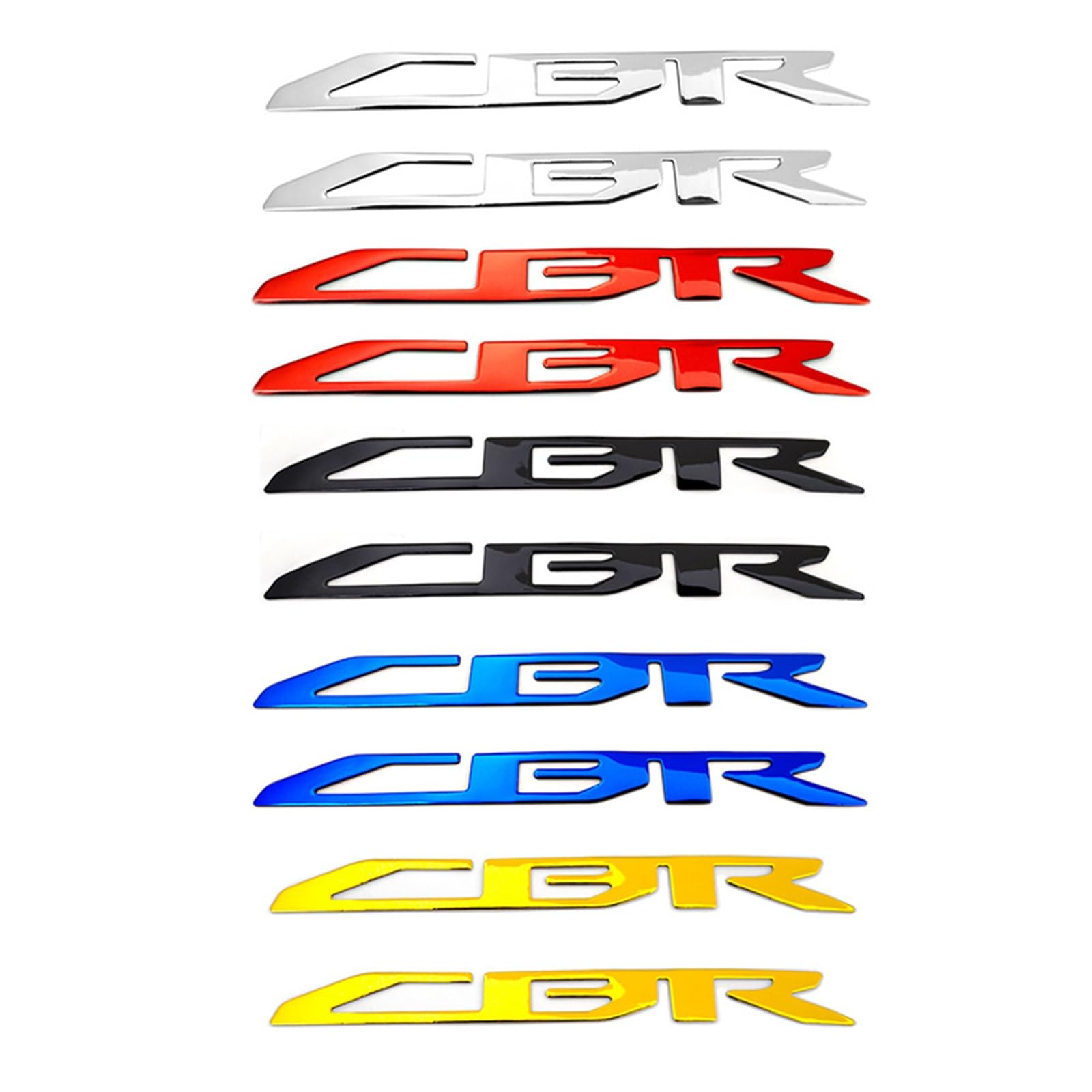 3D-Rennrad-Motorrad-Aufkleber-Emblem-Abzeichen-Gummi-Schutz CBR 250r 250rr 500r 650r 650f 954 Aufkleber (Farbe : ROT) von WITTSY