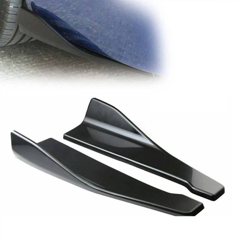 48 cm Heckstoßstange Splitter Schürze Spoiler Seitenschweller Verlängerung Für Dodge Für Charger Für Challenger 2000–2022 Autozubehör (Color : Schwarz) von WITTSY