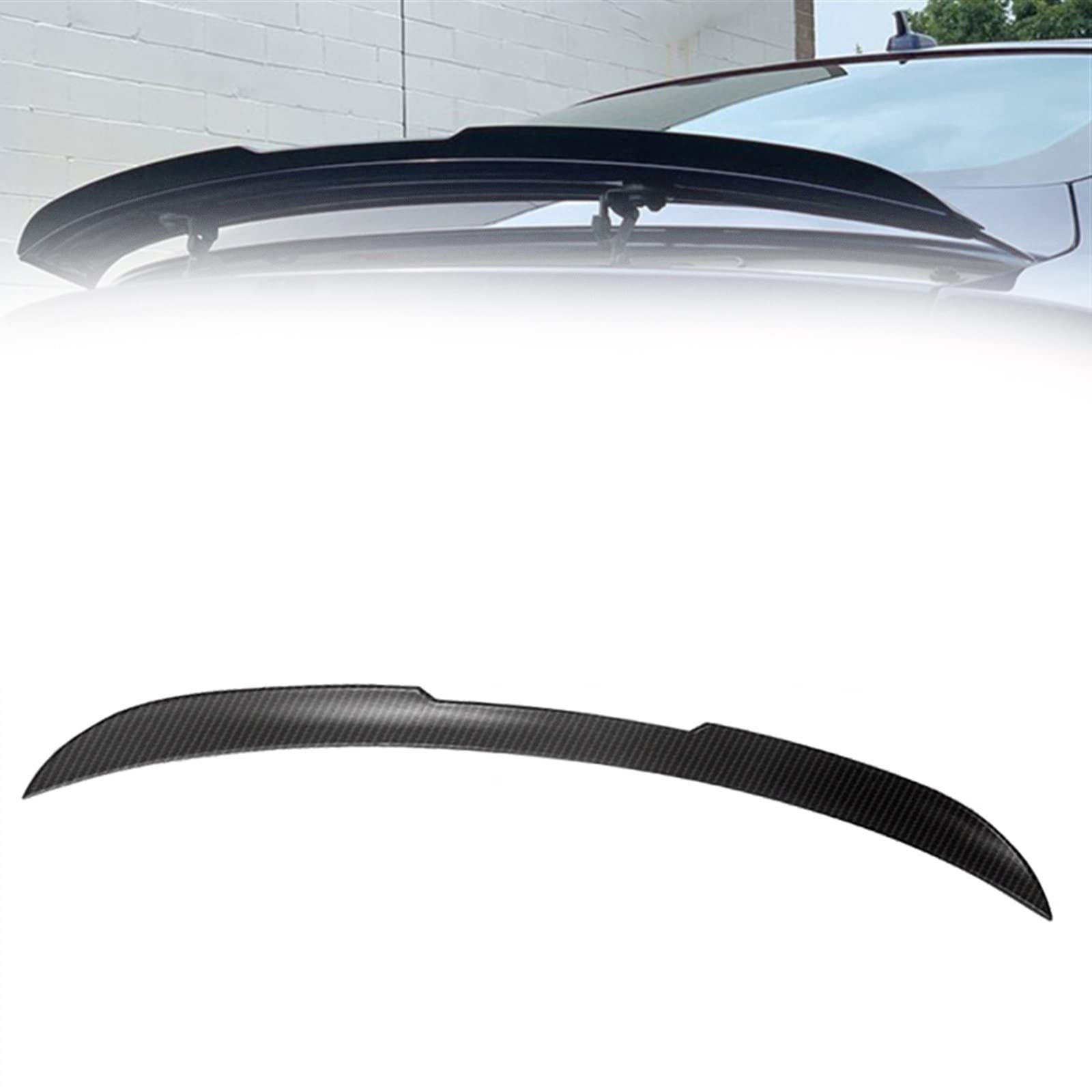 Auto Heckflügel ABS Spoiler Body Kit Für Audi A7 S7 RS7 2013 2014 2015 2016 2017 2018 (Color : Carbon Fiber Look) von WITTSY