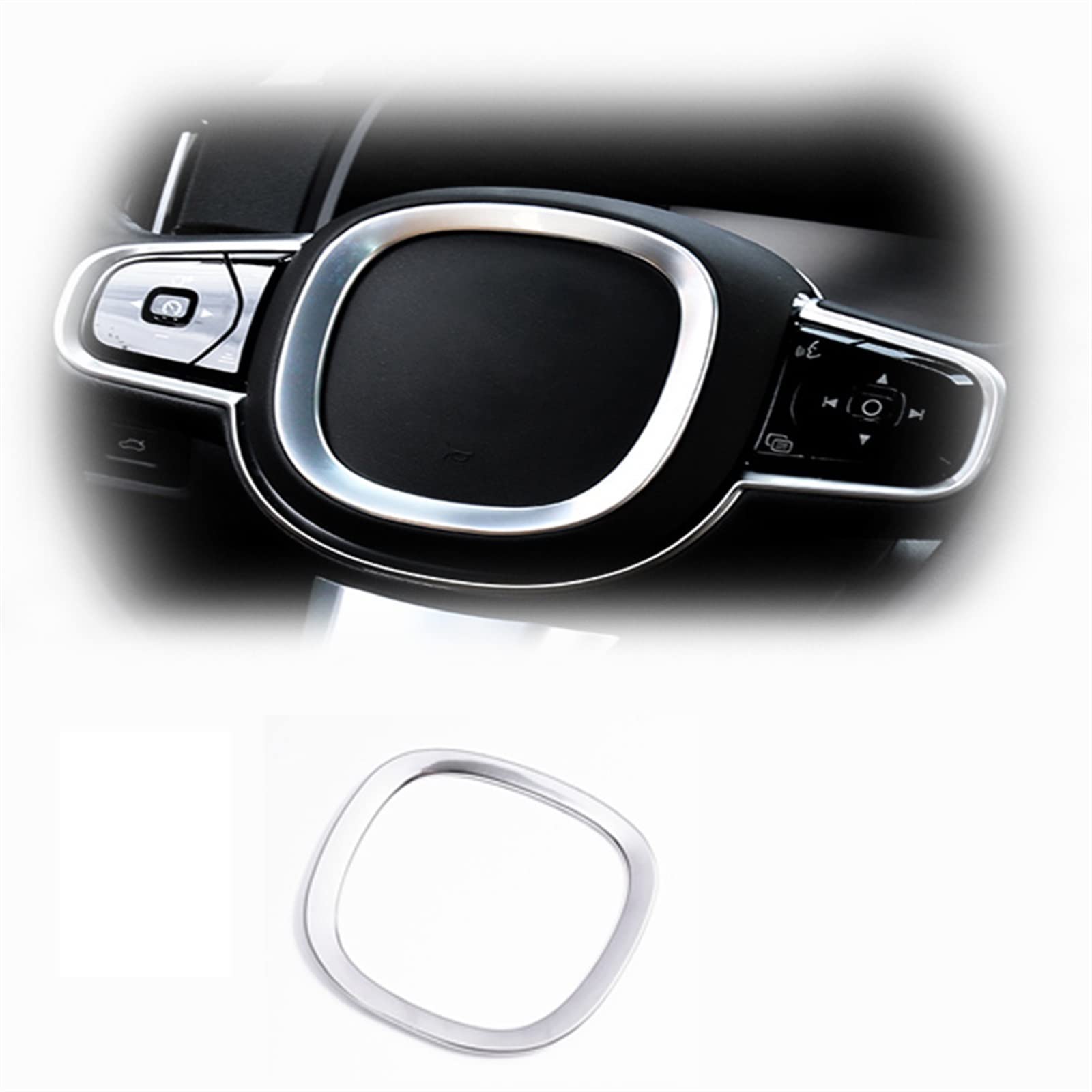 Car Styling Lenkradrahmen Zierabdeckung Trim ABS Automotive Interior Zubehör Für Volvo XC60 S90 V90 XC90 2015-2021 Zubehör von WITTSY