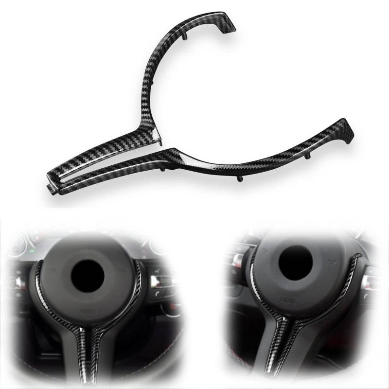 Carbon-Faser-Optik-Auto-Lenkrad-Abdeckungs-Verkleidungs-Ersatz Für B&M&W F80 M3/F82 F83 M4 Autozubehör-Streifen-Aufkleber Zubehör von WITTSY