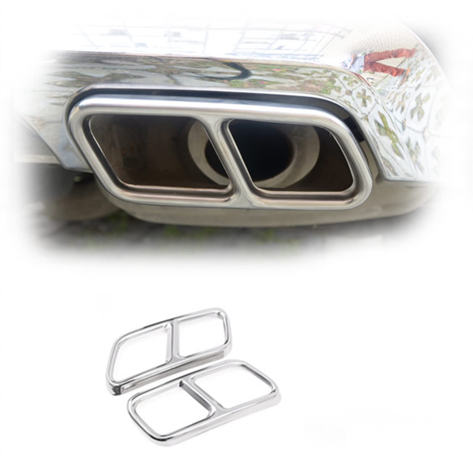 Edelstahl Endrohr Kehlrohr Modifizierte Abdeckung Trim Auto Auspuff Endrohre Dekoration Für Benz GLK X204 CLS 2012-2017 Zubehör Edelstahl Endrohr Kehlrohr Modifizierte Abdeckung Trim Auto Auspuff Endrohre Dekoration Für Benz GLK X204 CLS 2012-2017 Zubehör von WITTSY