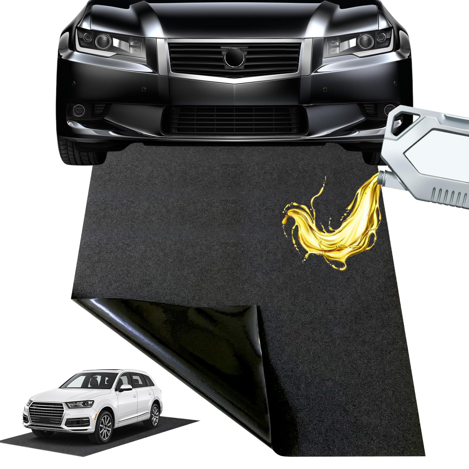 Öl-Auffangmatte Ölmatte Robuste Schutzmatte: WIYETY 91x182cm Garage Boden Ölmatte Robuste Schutzmatte, Vielseitiger Garagen-Protektor, Strapazierfähige Saugmatte, Ölbindematte schwarz, Auto Unterleger Öl-Auffangmatte Ölmatte Robuste Schutzmatte: WIYETY 91x182cm Garage Boden Ölmatte Robuste Schutzmatte, Vielseitiger Garagen-Protektor, Strapazierfähige Saugmatte, Ölbindematte schwarz, Auto Unterleger von WIYETY