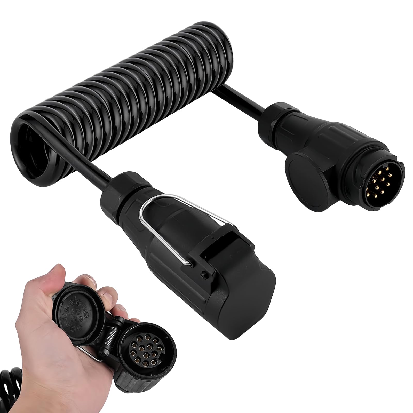 WIYETY 13 Poliger Anhängerstecker Adapter 2M Verlängerungskabel Anhänger Adapter Stecker 13 Polig, Anhängerkabel 13 Polig für PKW Anhänger Bootstrailer LKW Caravan Wohnmobil Fahrradträger Wohnwagen WIYETY 13 Poliger Anhängerstecker Adapter 2M Verlängerungskabel Anhänger Adapter Stecker 13 Polig, Anhängerkabel 13 Polig für PKW Anhänger Bootstrailer LKW Caravan Wohnmobil Fahrradträger Wohnwagen von WIYETY